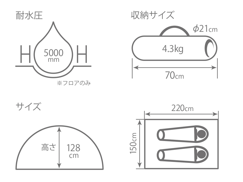 ワンタッチカンガルーテントS（タン） T2-616-TN - DOD（ディーオー