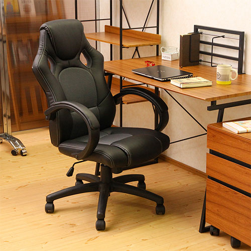 レーシングチェアー サーキット 25838 不二貿易 オフィスチェア