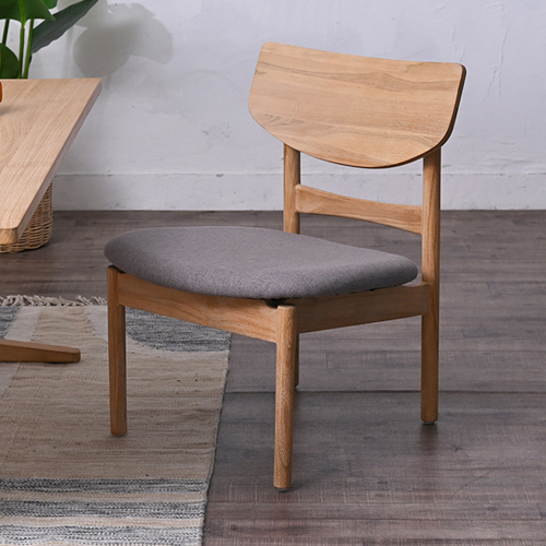 チーク無垢材 CALM ローダイニングチェアC320XPK C320XPK サンフラワー