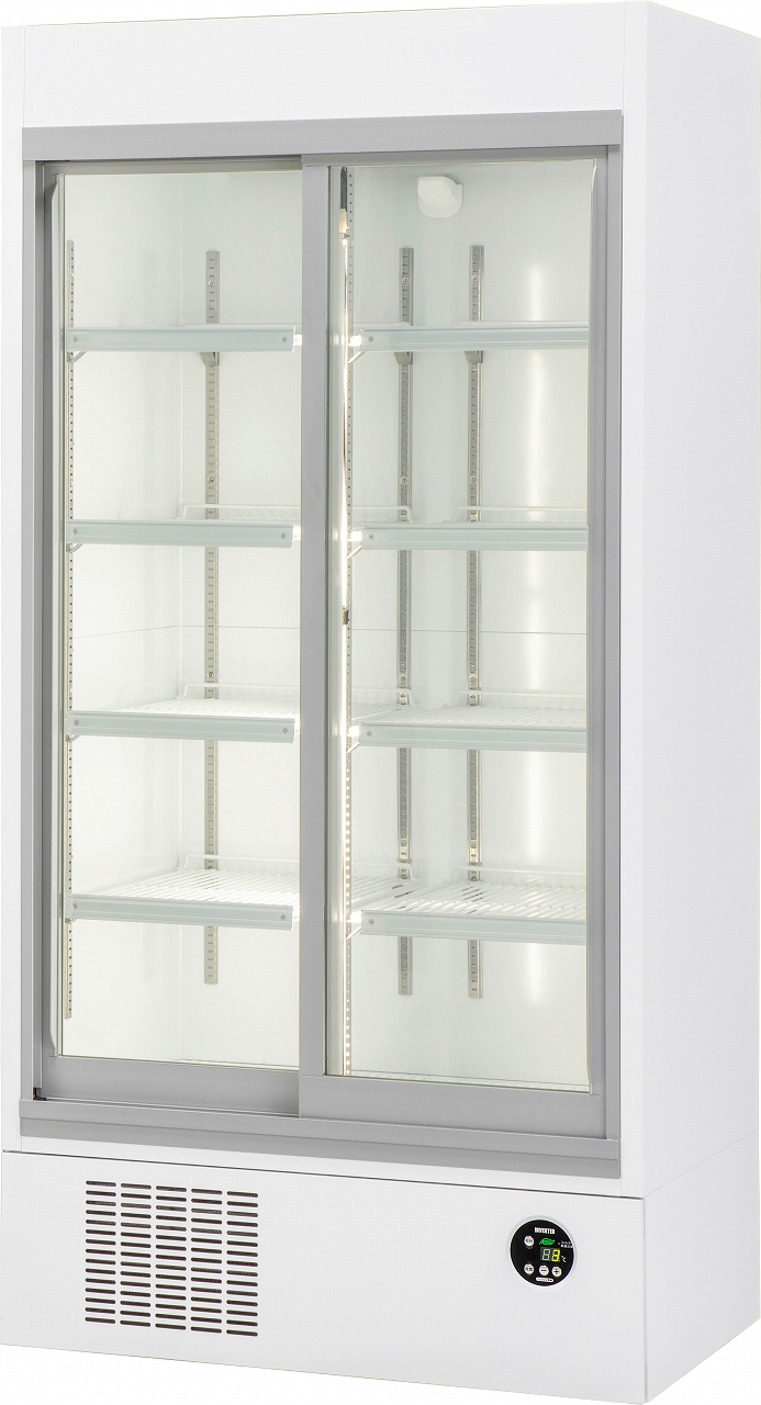 下置型]インバータ制御スライド扉冷蔵ショーケース エコ蔵くん | 店舗