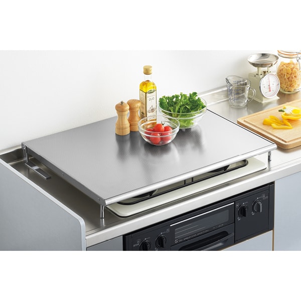 ステンレスエンボスコンロカバー(幅60cm対応): キッチン／はぴねすくらぶ