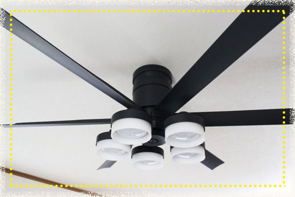 未使用品！VENTOTA シーリングファンライト　LED 天井　ブラック VENTOTA シーリングファンライト リモコン付き DCモーター搭載 静か 5