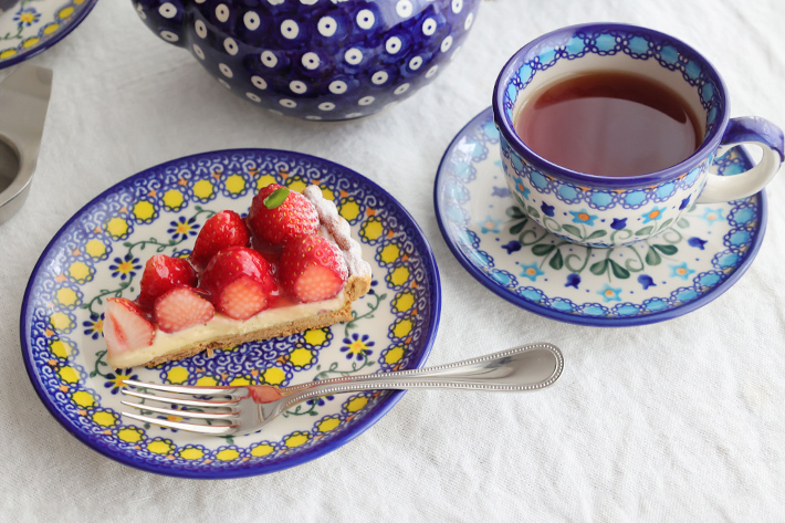 平皿φ17cm・ポーリッシュポタリー(ポーランド食器)