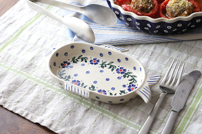 おさかなディッシュ・ポーリッシュポタリー(ポーランド食器)