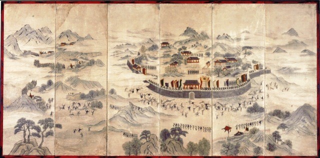 壬辰倭乱図屏風