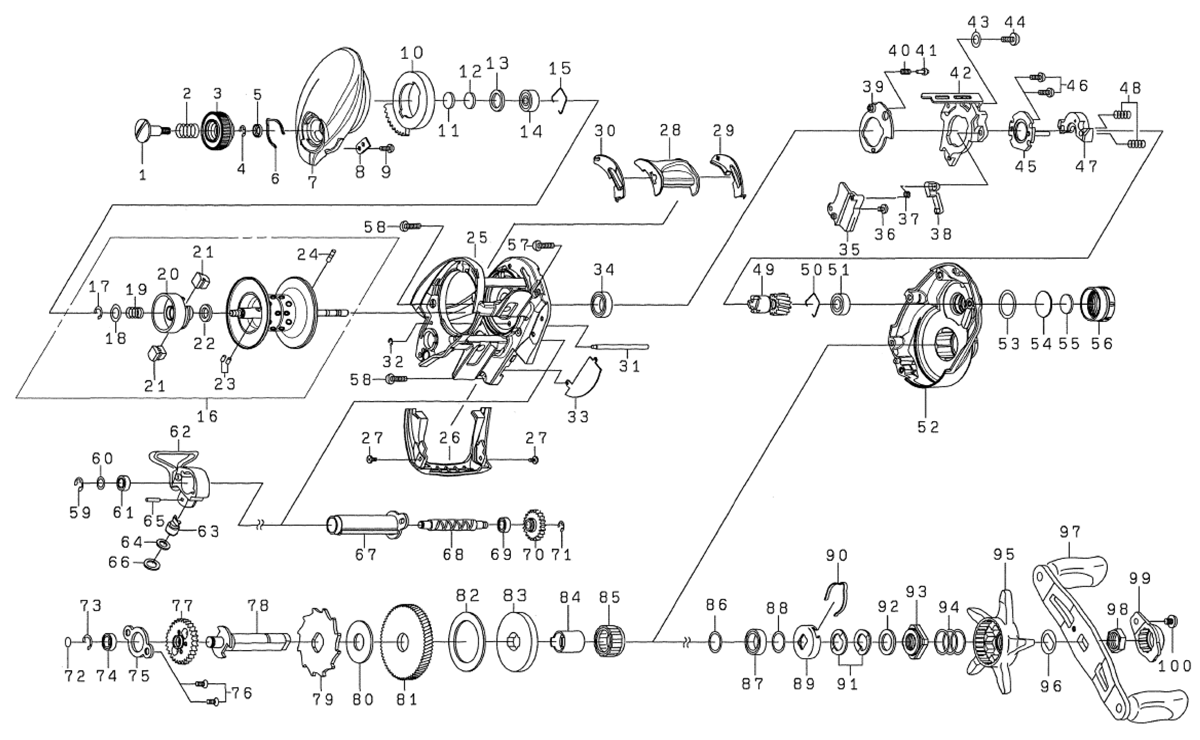 ダイワ純正お取り寄せパーツ：納期1ヶ月】22タトゥーラ TW 80用純正