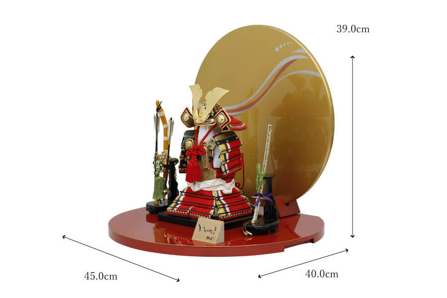 コンパクトな五月人形のひととえ｜朗｜風雅金