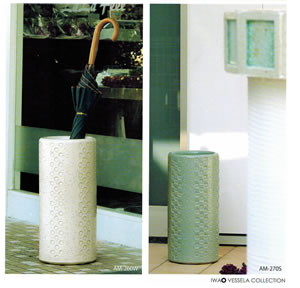 日本製有田焼傘立イワオベセラ