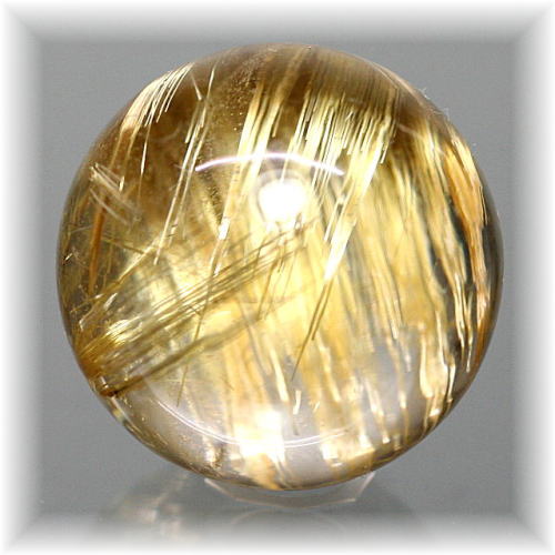 最高品質]ゴールドルチルクォーツ丸玉/スフィア - 埼玉県吉川市の