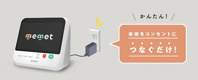 memet（めめっと） | 押すだけテレビ電話機（特定販路専売品） | アイ