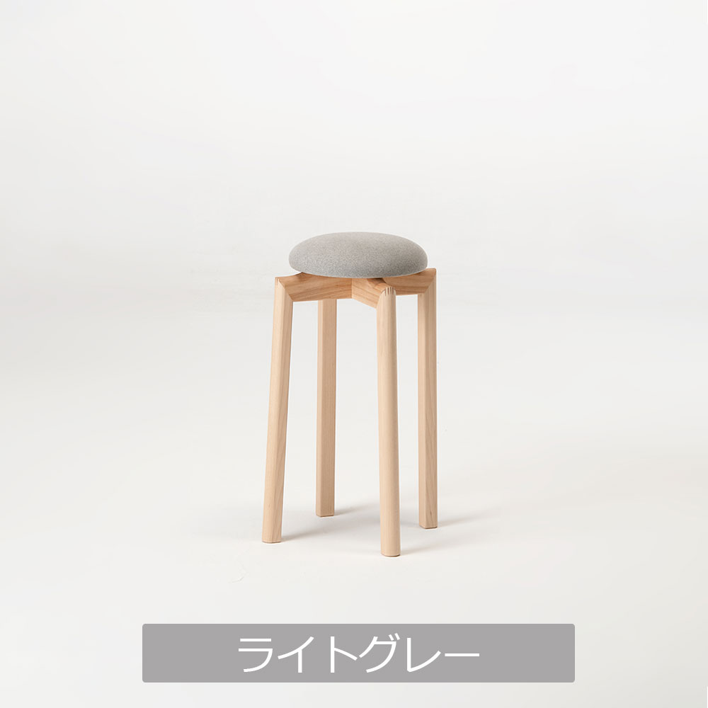 匠工芸 スツールSS「MUSHROOM-マッシュルーム-」カバ材 高さ50cm 全5色