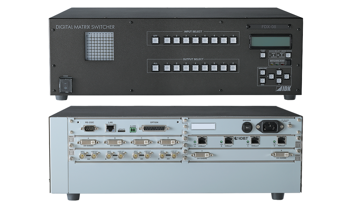 FDX-08 モジュラー型マトリクススイッチャー | 株式会社アイ・ディ