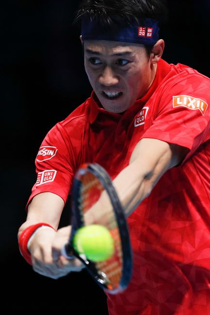 今季最終戦、ATPツアー・ファイナ…：男子テニス 錦織圭 2016 写真