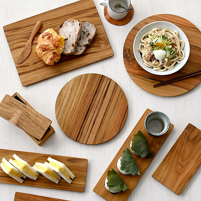 TEAK サービングプレート ラウンド | ゼネラルストア オルネ