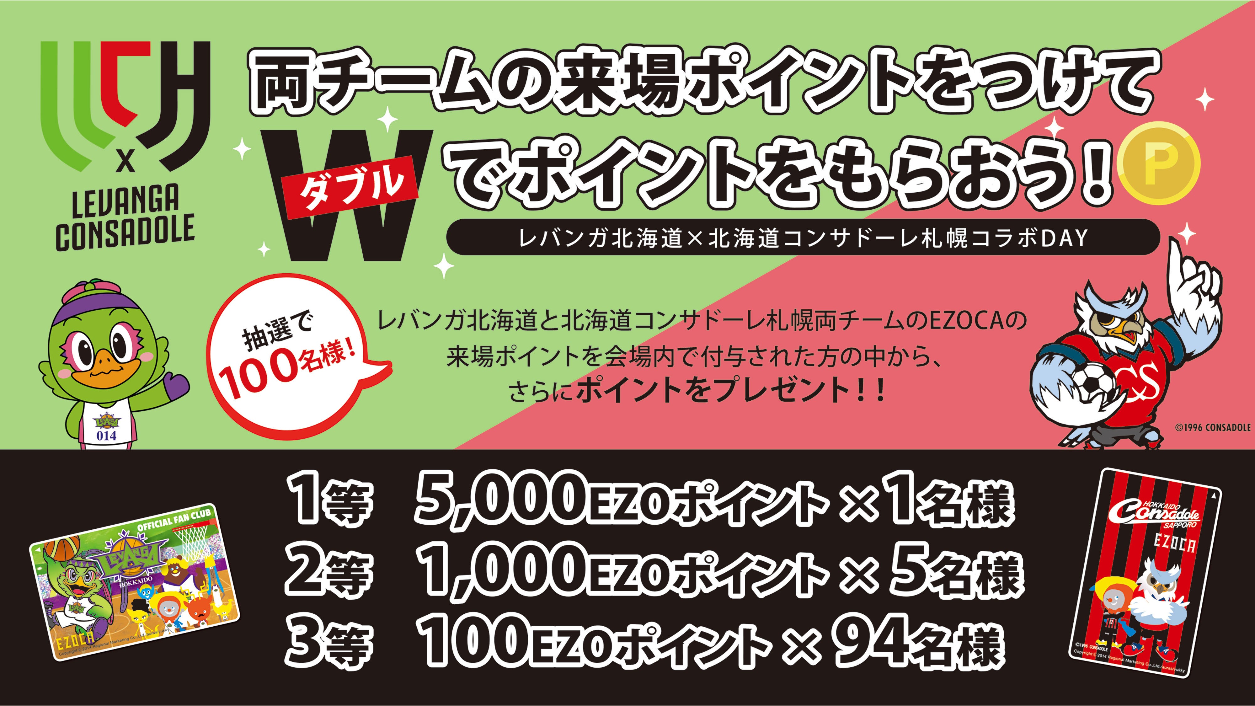 2023年1月29日(日)『レバンガ北海道×北海道コンサドーレ札幌コラボデイ