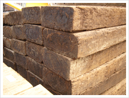 国産中古枕木｜枕木｜国産・豪州産枕木販売の「国鉄産業株式会社」