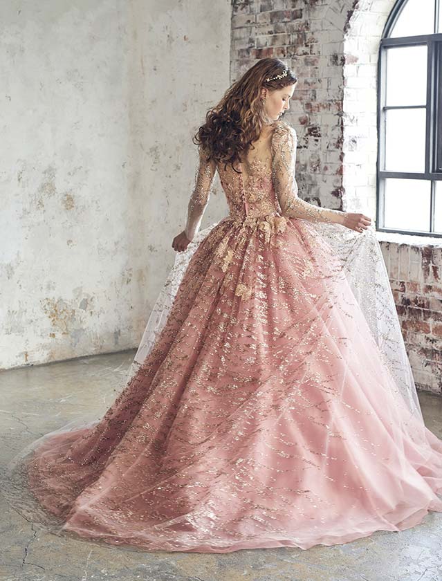 ANT0381 pink | ウエディングドレス『マリアローザ（MARIAROSA）』