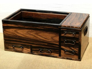 黒柿関東火鉢 骨董 ～大変希少な黒柿を材とした火鉢｜炭専門商社