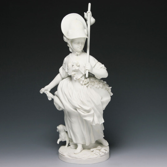 非売品】セーブル(Sevres) 白磁 人形置物 ビスケット ヴィーナス巡礼