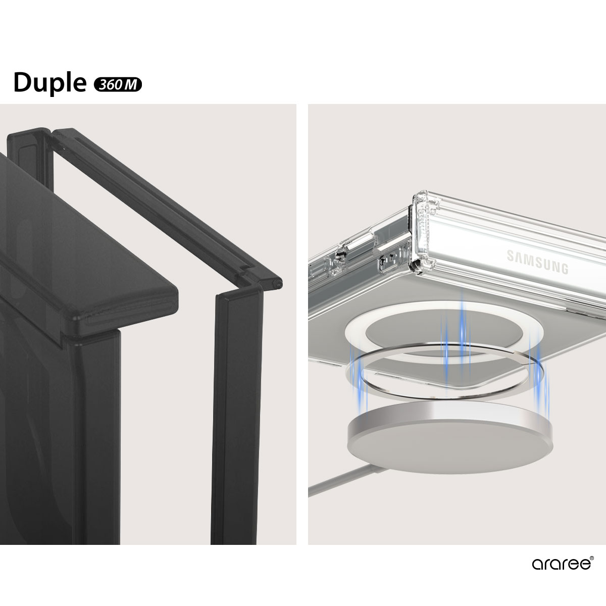 Qi2 / MagSafe対応 DUPLE 360 M ハイブリッドフルカバー ケース