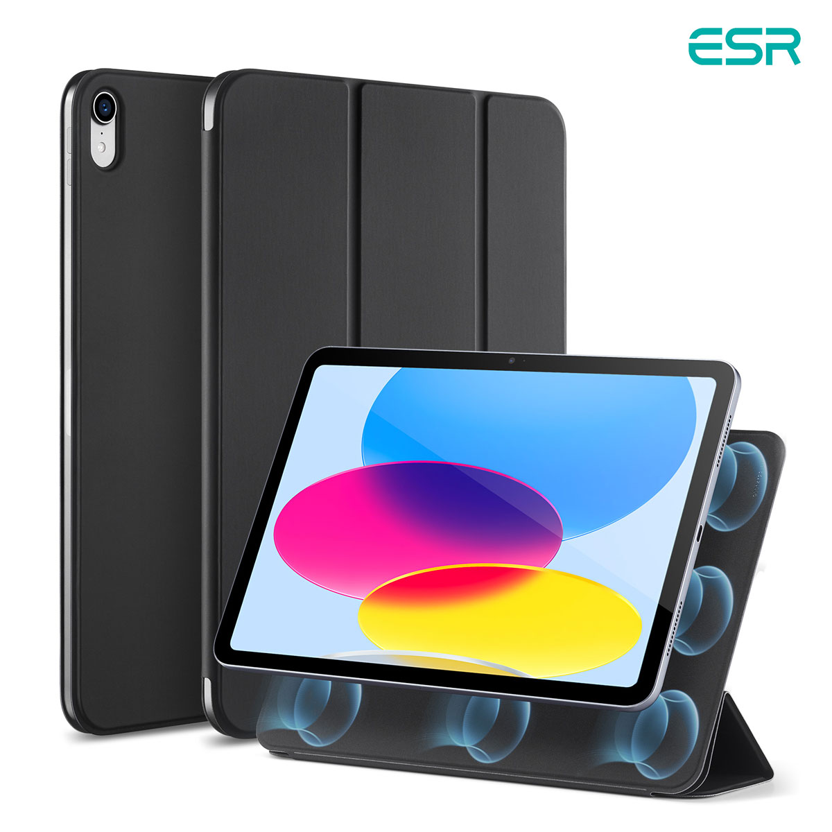 ESR REBOUND マグネット吸着式 Smart Folio ケース for iPad（A16
