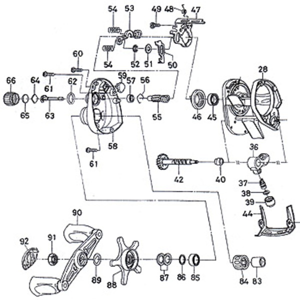 ダイワ(Daiwa) パーツ:アルファス103L TYPE-F ハンドルW No089 190:470