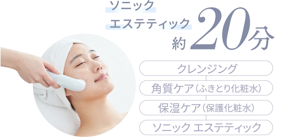 100万回秒の超音波で肌を格上げソニックエステティック | NARIS ONLINE