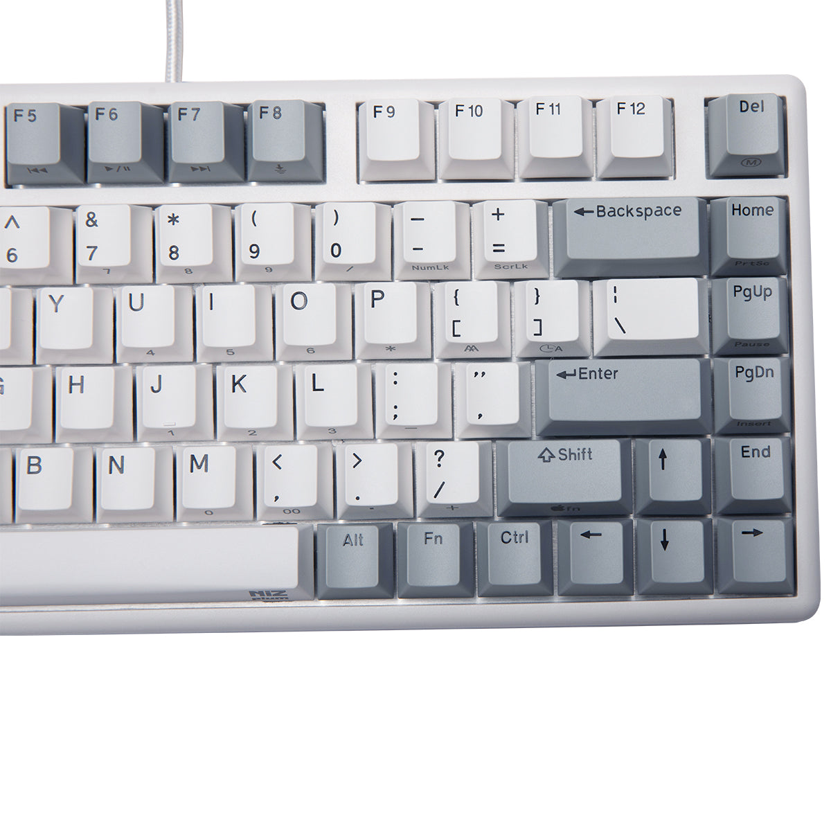 NiZ Micro82 静電容量無接点キーボード 有線・無線 白い