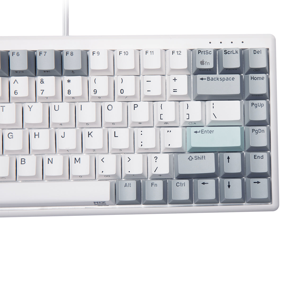 NiZ Mini84 静電容量無接点キーボード コンパクトサイズ 白い