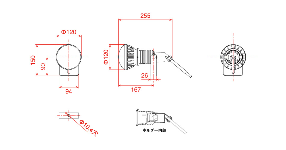 日動工業株式会社｜エコビックLED投光器20W 常設用