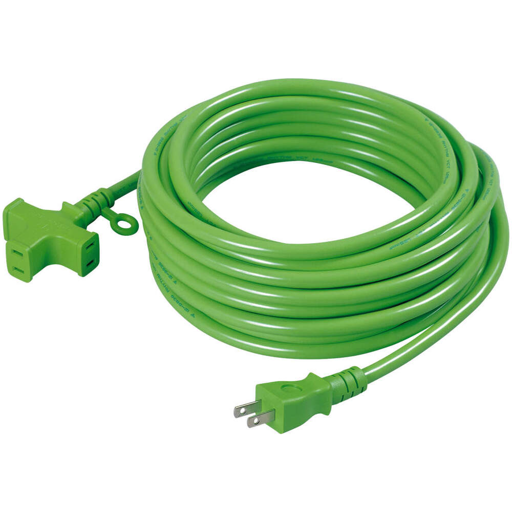 日動工業株式会社｜十字トリプル延長コード 黄色 10m