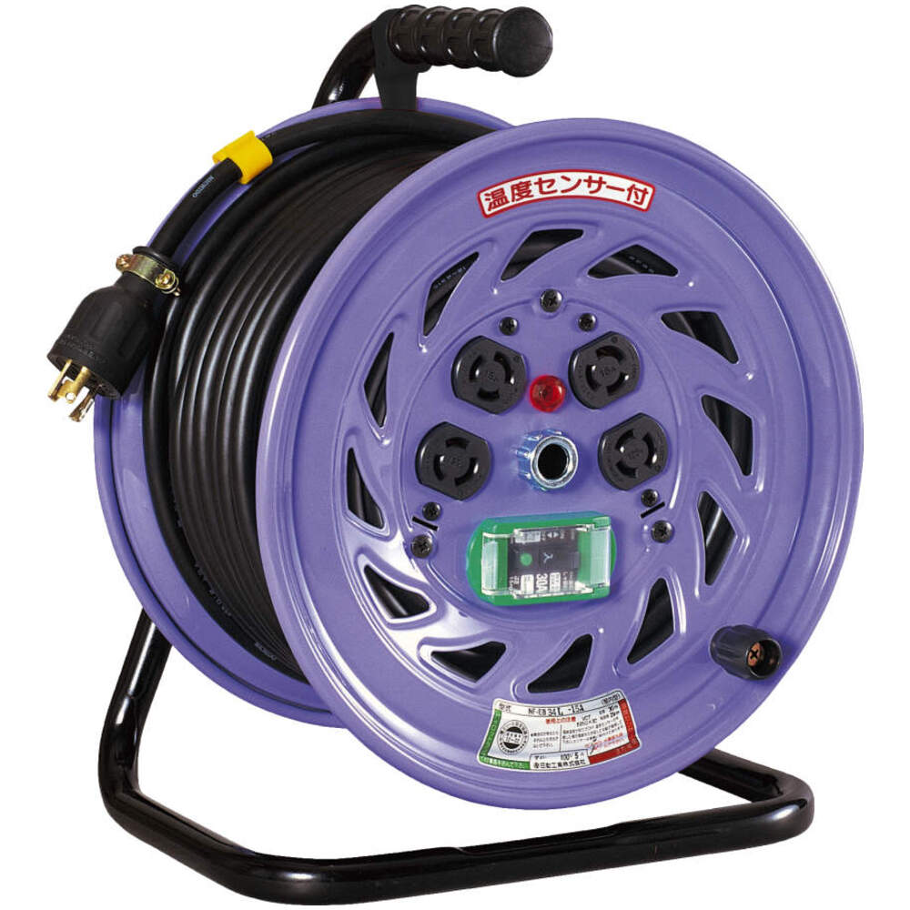 日動工業株式会社｜コードリール 100V 屋内用 温度センサー付 漏電保護