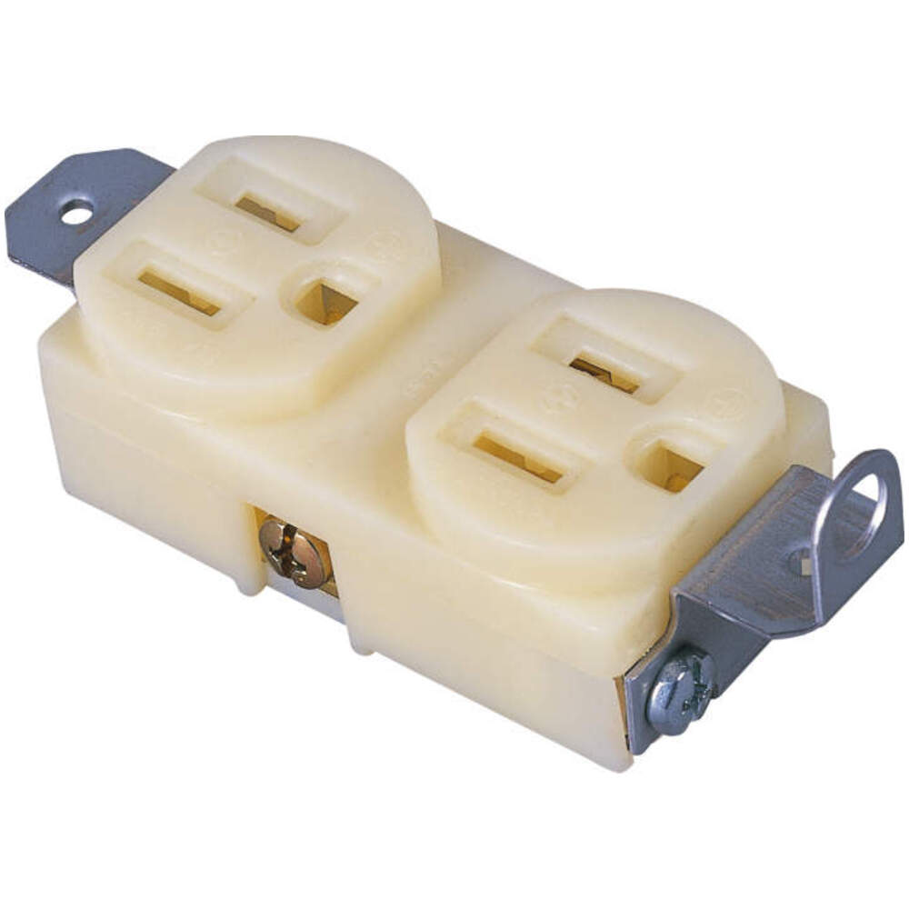 日動工業株式会社｜金具付コンセント 白