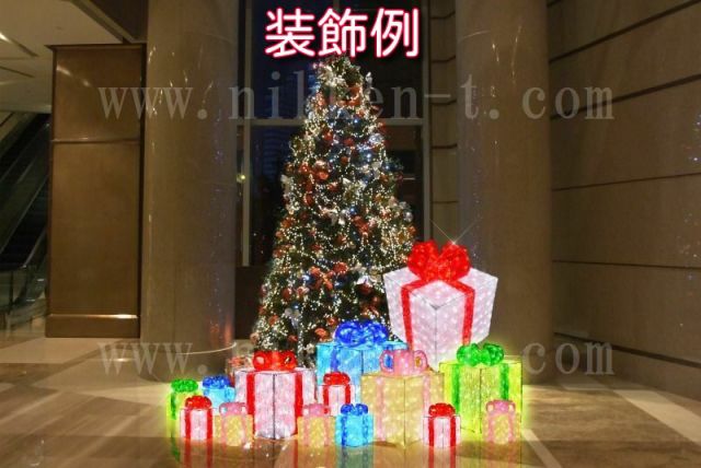 LEDクリスタルグロー ギフトボックス レッド（大）