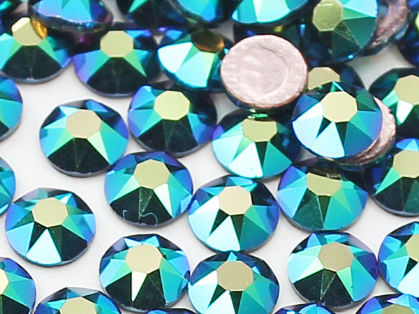 スワロフスキー Hotfixクリスタルスカラベグリーン-#2038 5-ライン