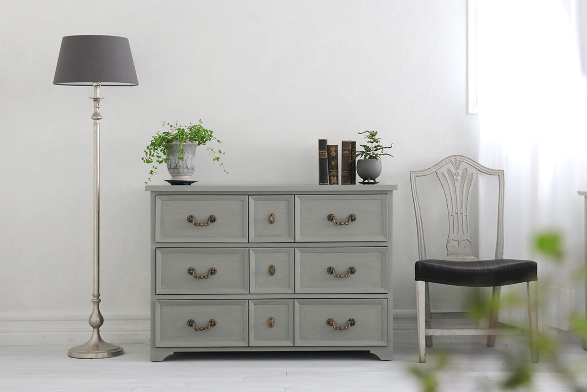 BLANC D'IVOIREチェストJEANNEグレーストーン