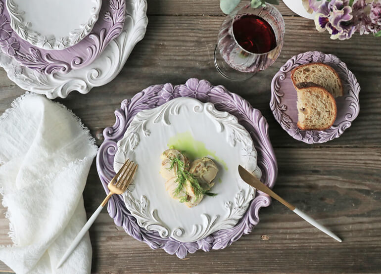 サラグレースのアイテムでテーブルコーディネートを楽しむ | フランス