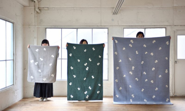 シュニールコットン ミニブランケット CHOUCHO 70×90cm / グレー