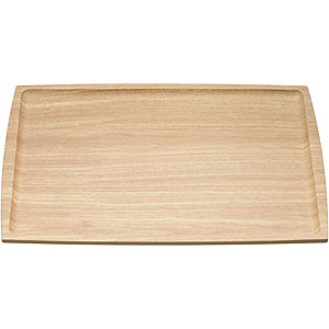 マイン ABS ノンスリップ 長角盆 薄木目 M44-355 310×225mm - 調理器具