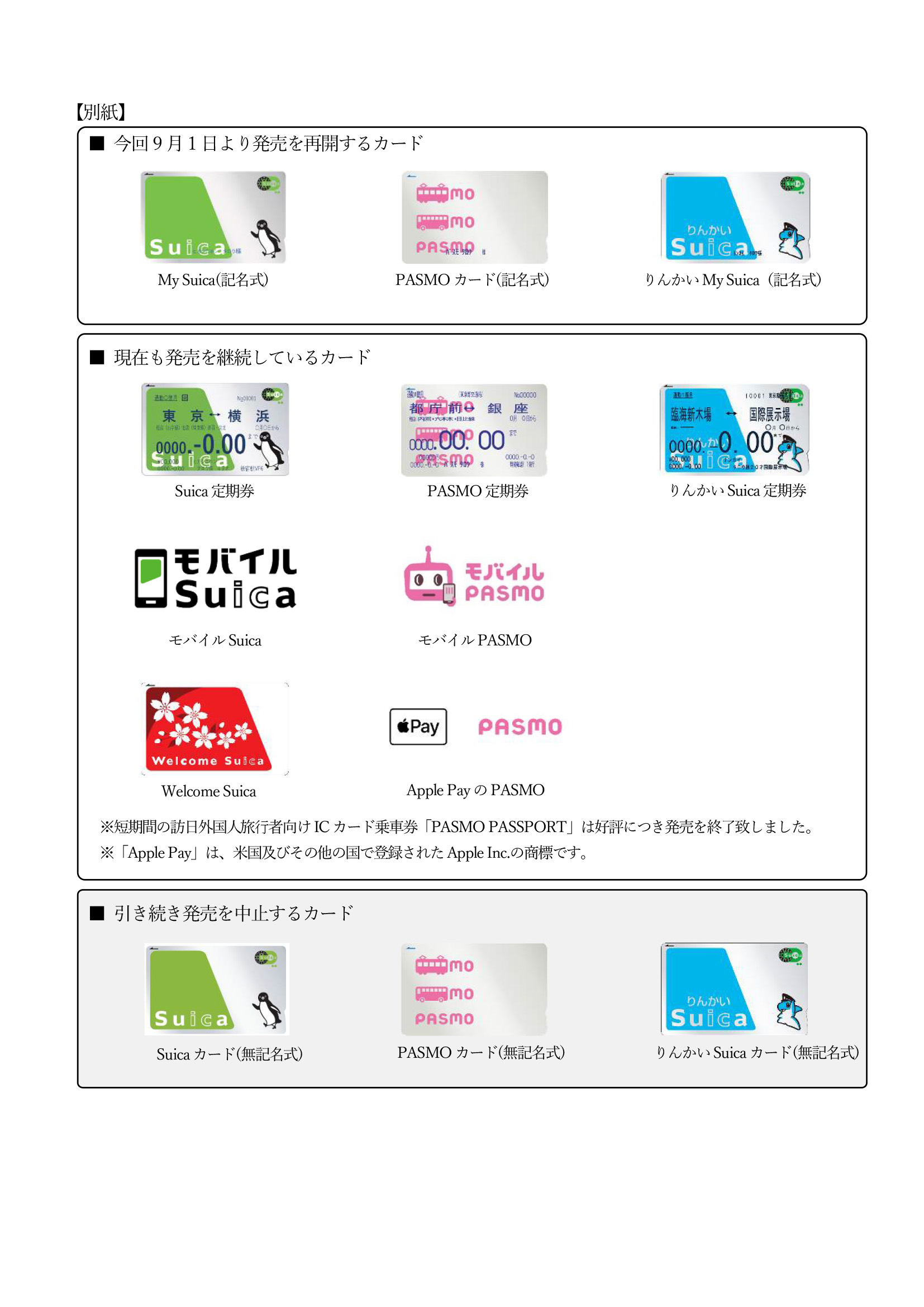 記名式の「PASMO」カード発売の再開に関するお知らせ | 湘南モノレール