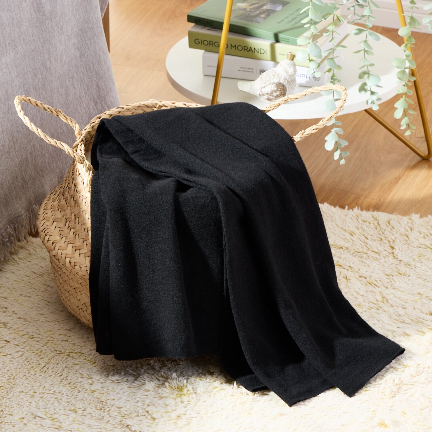 大津毛織 ふわっと、軽やか 吸湿発熱 ウール混 ニットマルチケット