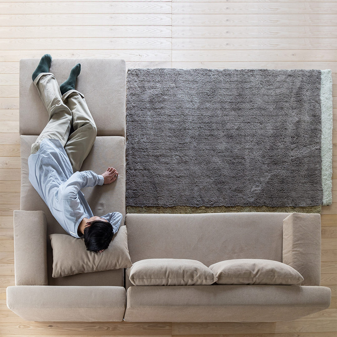 SIEVE】レクト ユニット3人掛け カウチソファ｜berse