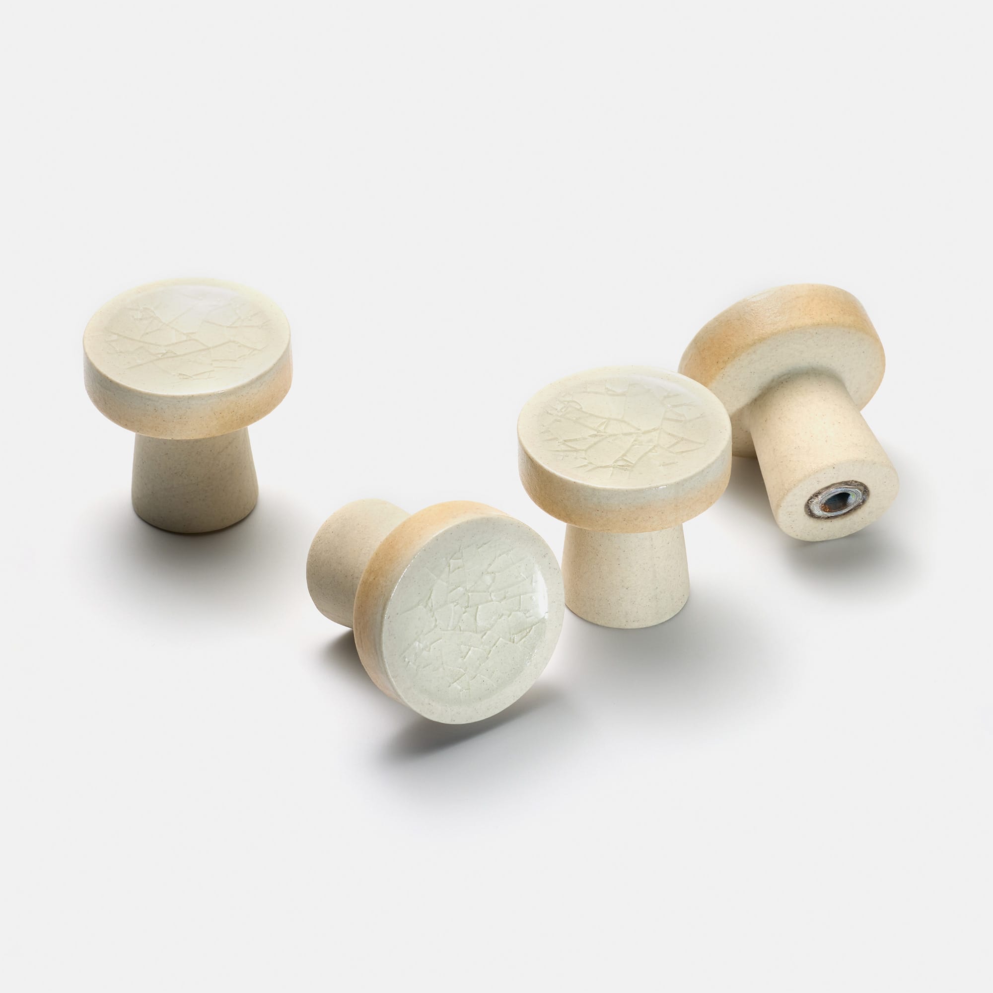 陶器のつまみ ホワイト | PS-HD016-01-G141 | 取っ手・つまみ | パーツ