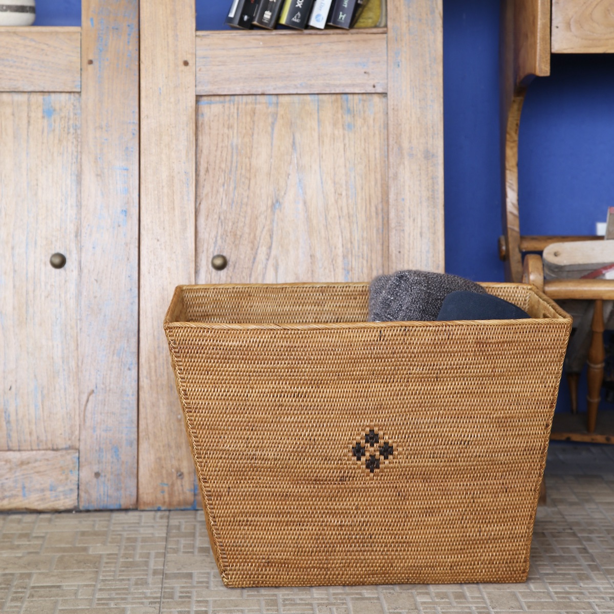 新聞ストッカー (BOX385) Rosily(ロージリー) バリ島 アタかご雑貨