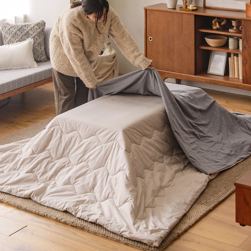 こたつ布団掛けカバー Herringbone knit 四角形タイプ ｜家具