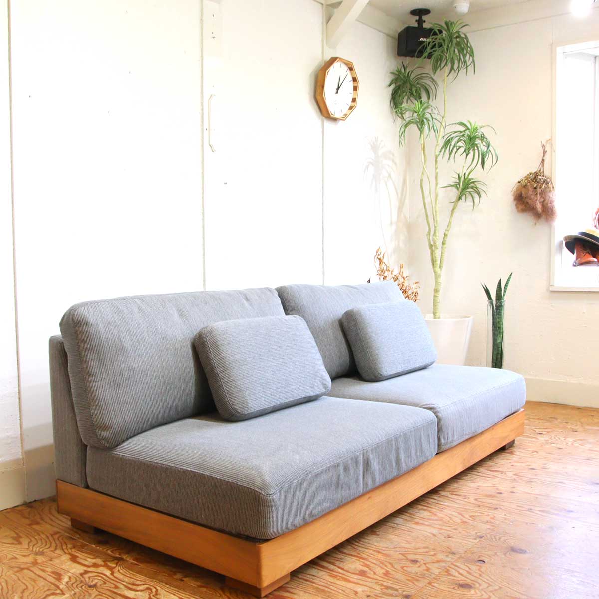 IDC大塚家具 テスタ ローソファ 二人掛け 2Pソファ アームレス エ