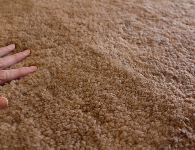 ムートンシーツ クリンプシーツ 日本ムートン 最高級 高密度 35mm 巻き