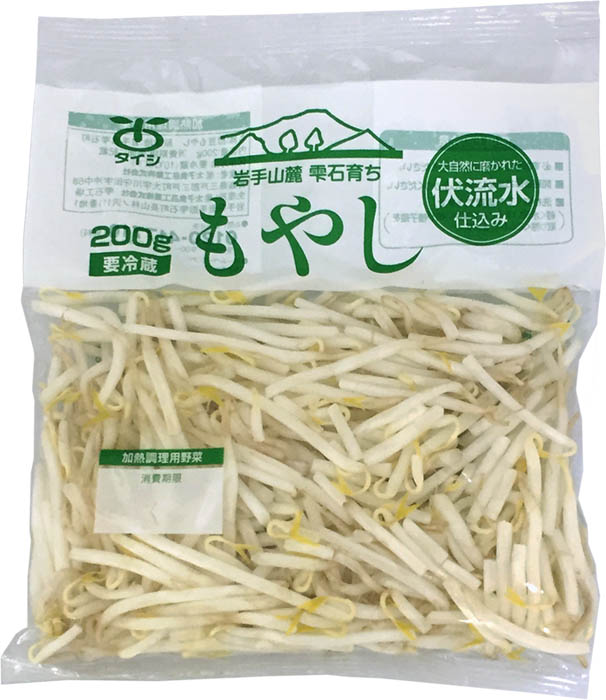 商品情報｜岩手山麓雫石育ち 緑豆もやし200g｜太子食品工業株式会社