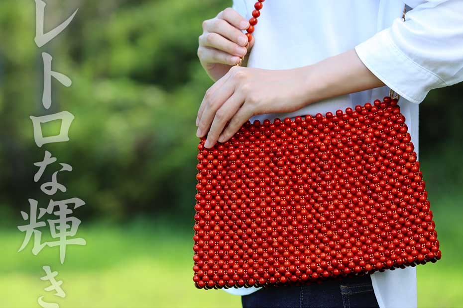 限定】竹レトロショルダーバッグ倉庫から奇跡的に発見された 45年前の