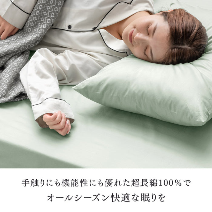 クイーン］ボックスシーツ 80サテン 綿100％ Q 洗える ベッドカバー